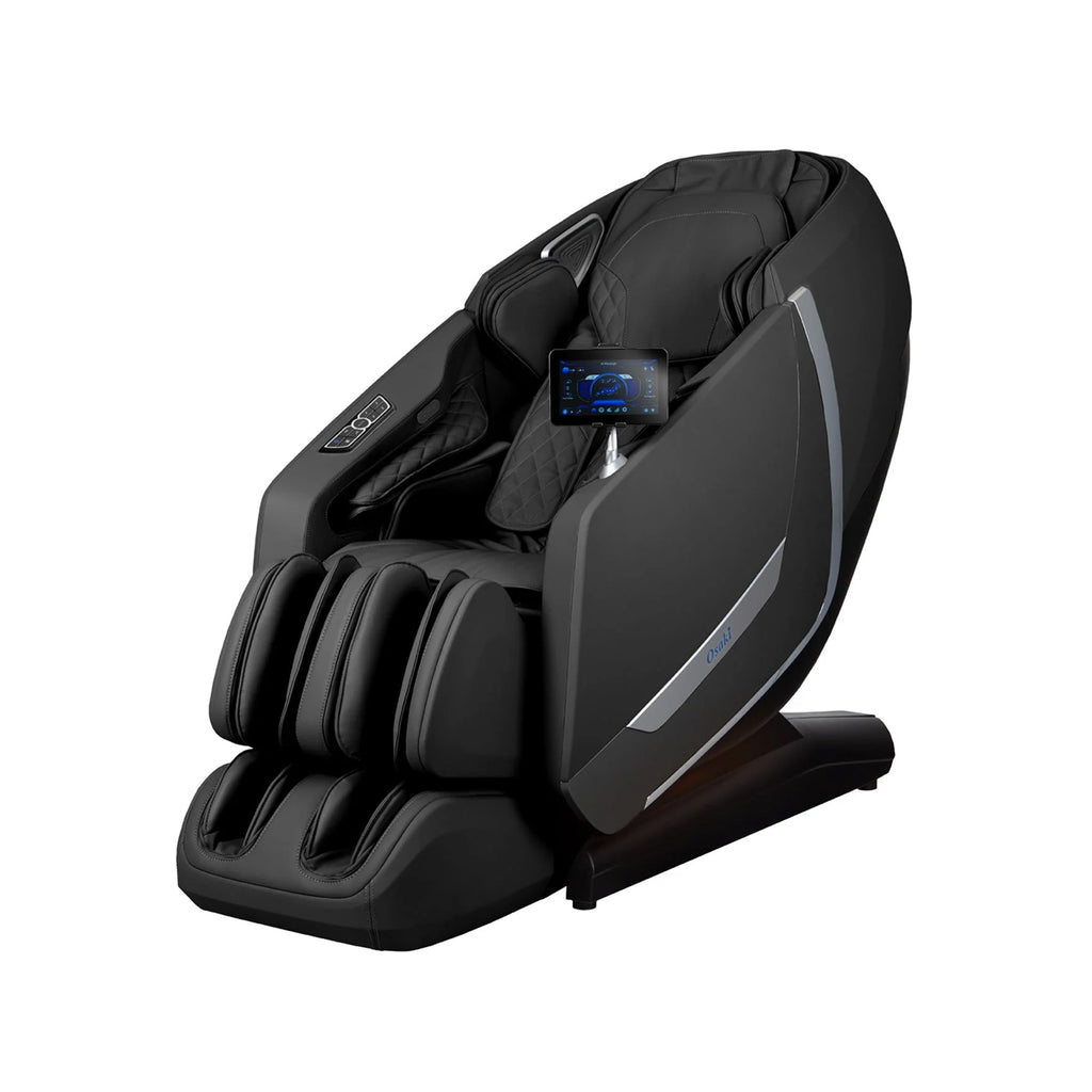 Black Osaki 5D+4D Kairos Duo Massage Chair on a white background