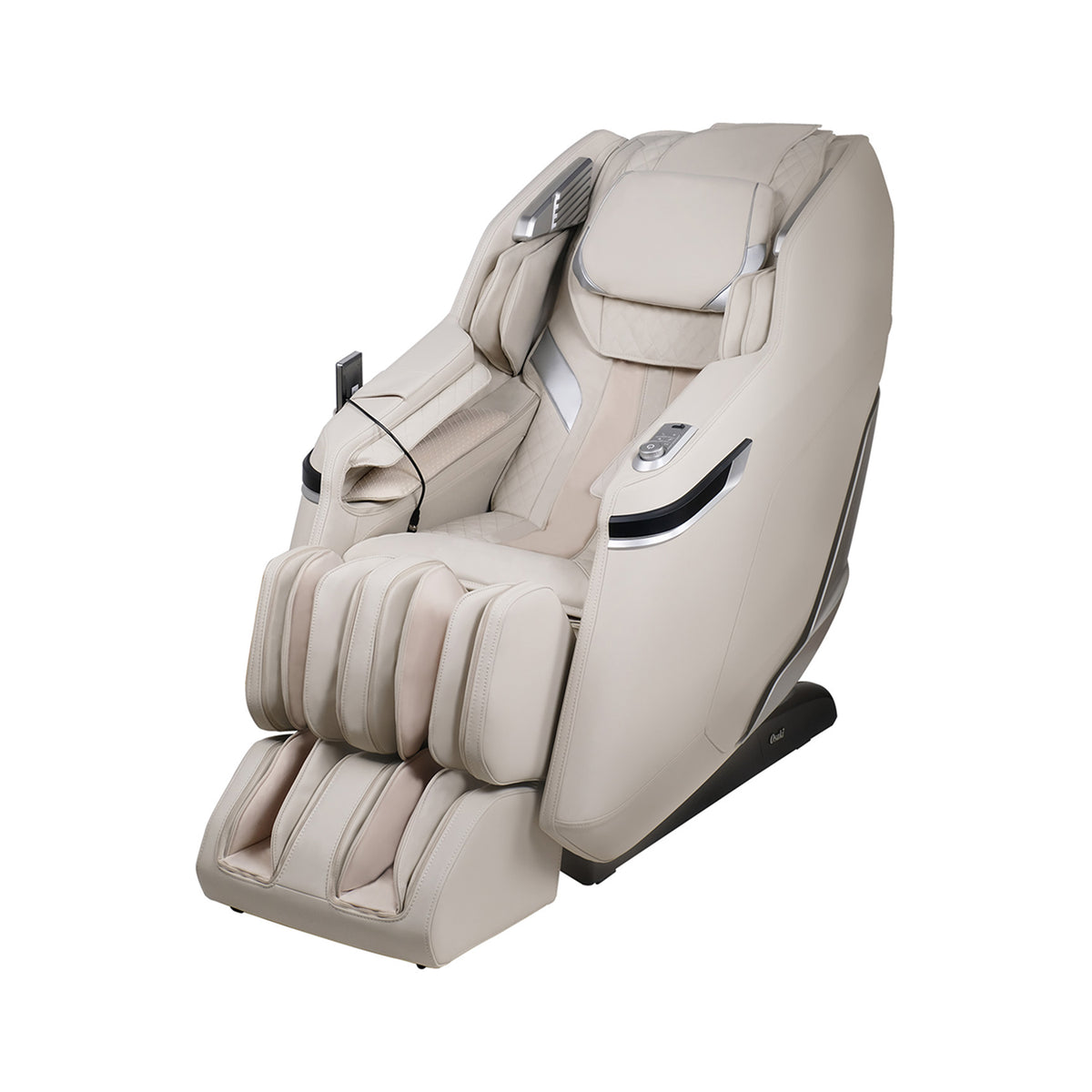 Taupe Osaki 3D Belmont Massage Chair on a white background
