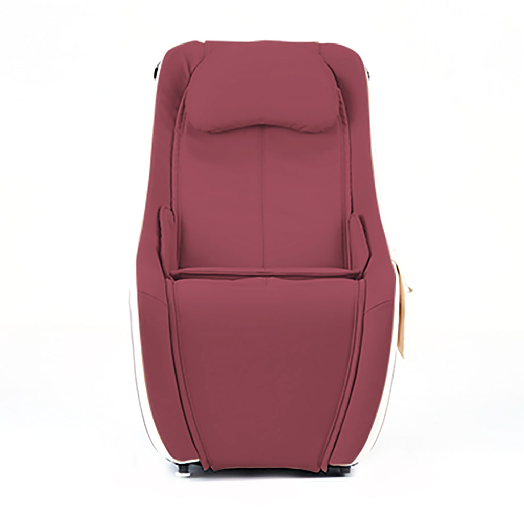 Wine Synca CirC Massage Chair viewed from the front on a white background