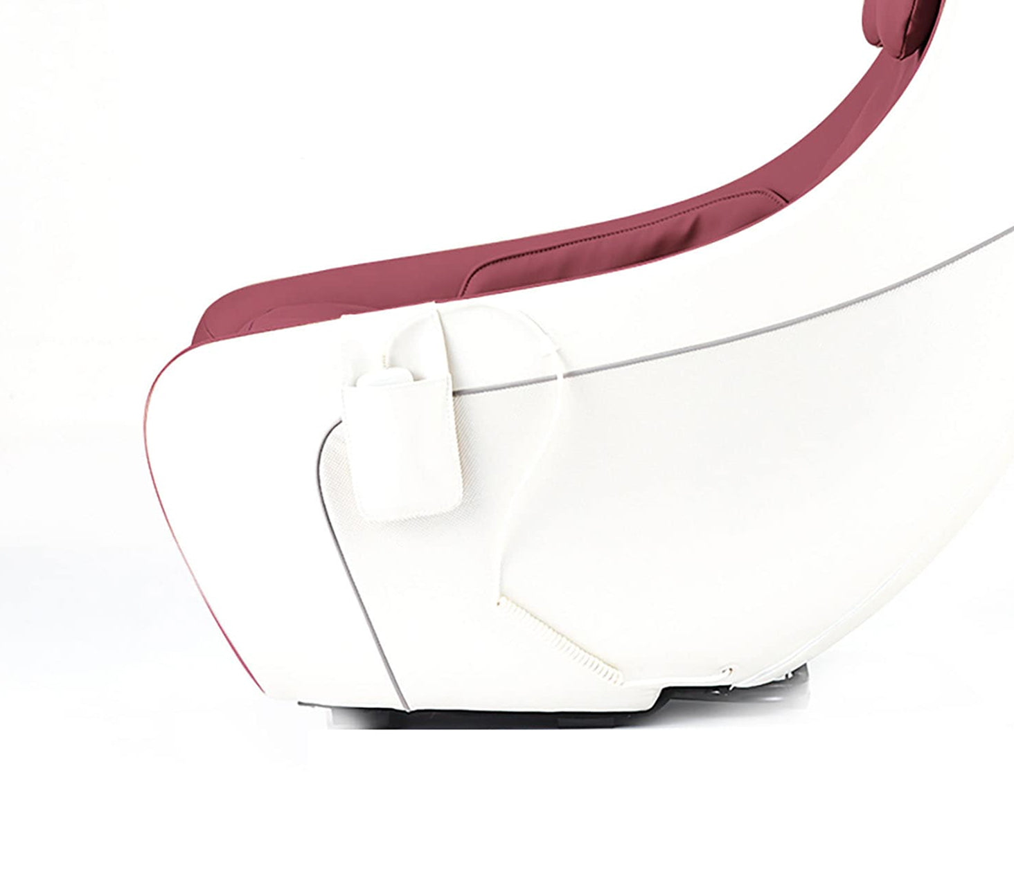 Close-up of remote side of chair on the Synca CirC Massage Chair