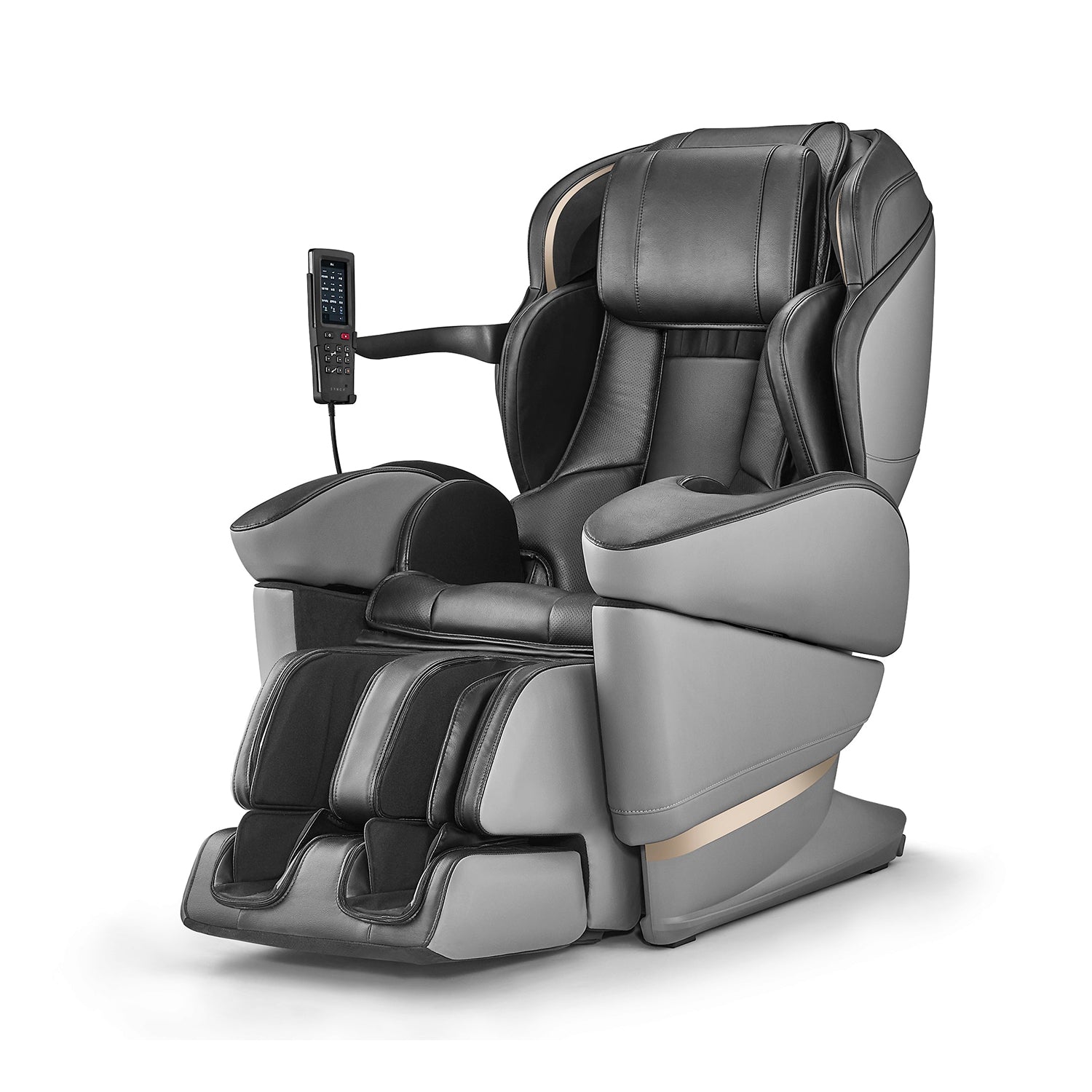 Black Synca JP3000 5D Massage Chair on a white background