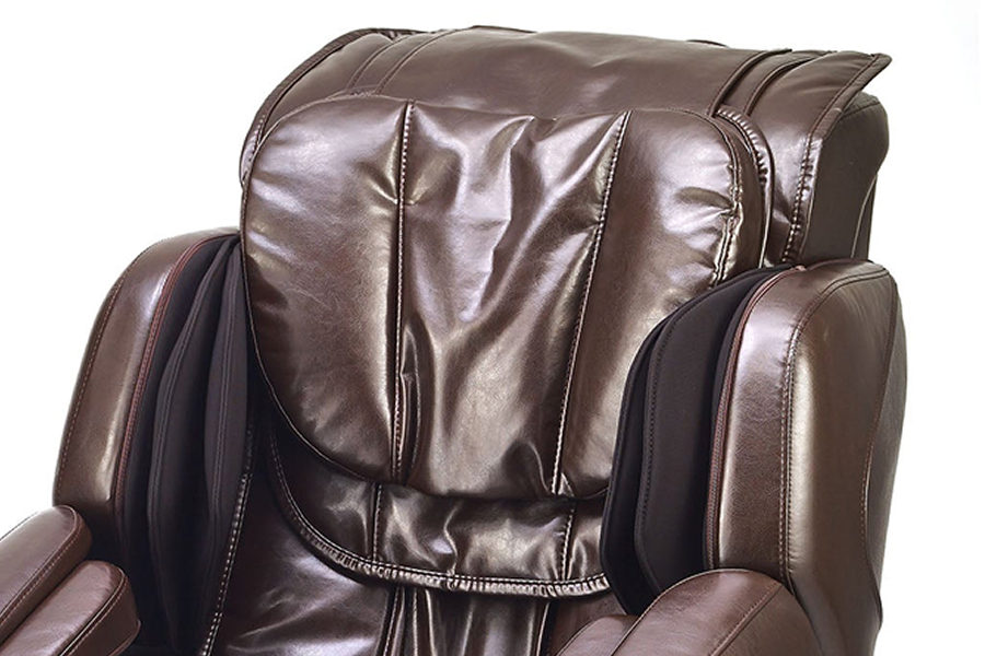 Close-up of Inner Balance Jin Zero Gravity Massage Chair upper body area