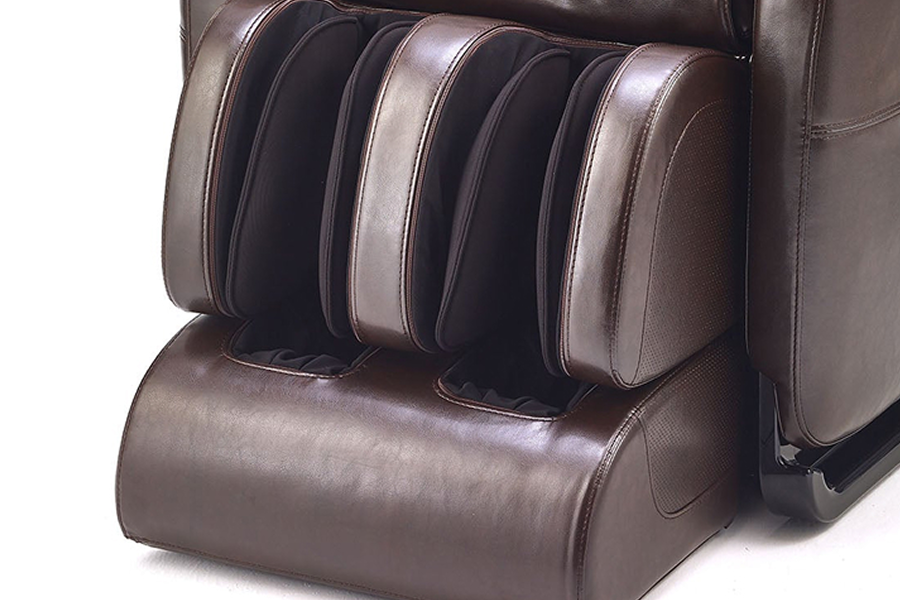 Close-up of Inner Balance Jin Zero Gravity Massage Chair lower body area