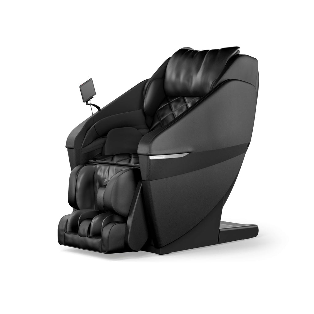 Black Panasonic MAN1 Massage Chair on a white background