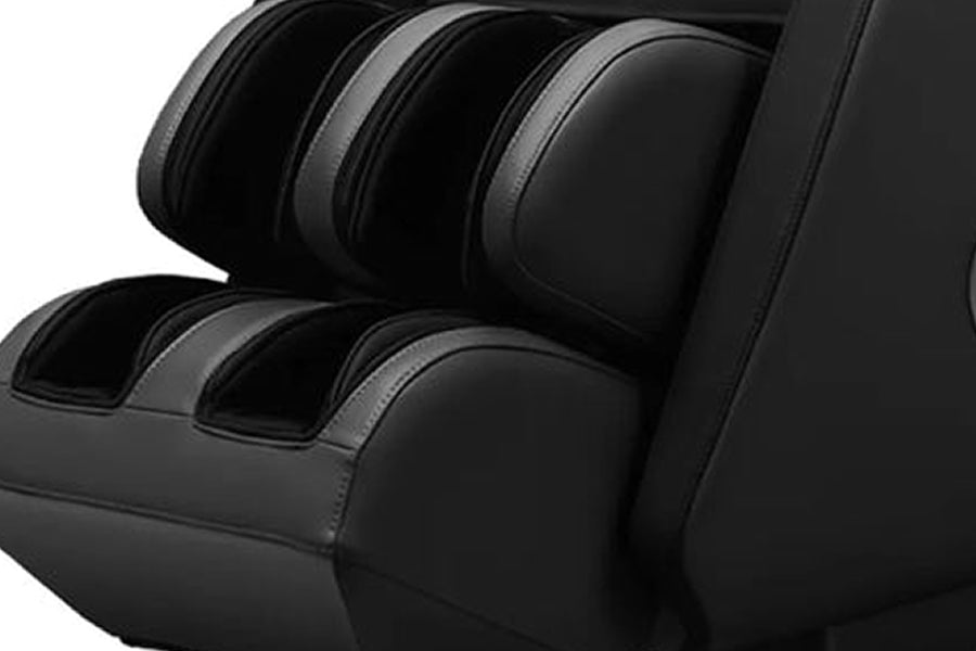 Close-up of Osaki 4D Bravo Duo Dual Track Massage Chair with Flex Track lower body area