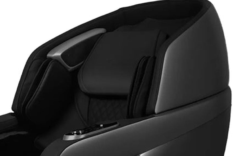 Close-up of Osaki 4D Bravo Duo Dual Track Massage Chair with Flex Track upper body area
