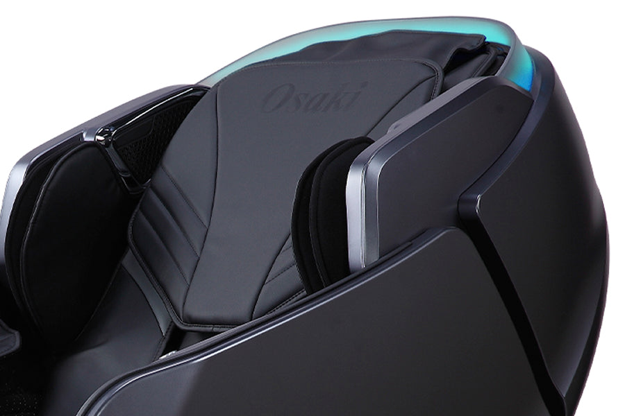 Close-up of Osaki Platinum 4D Avalon Massage Chair upper body area