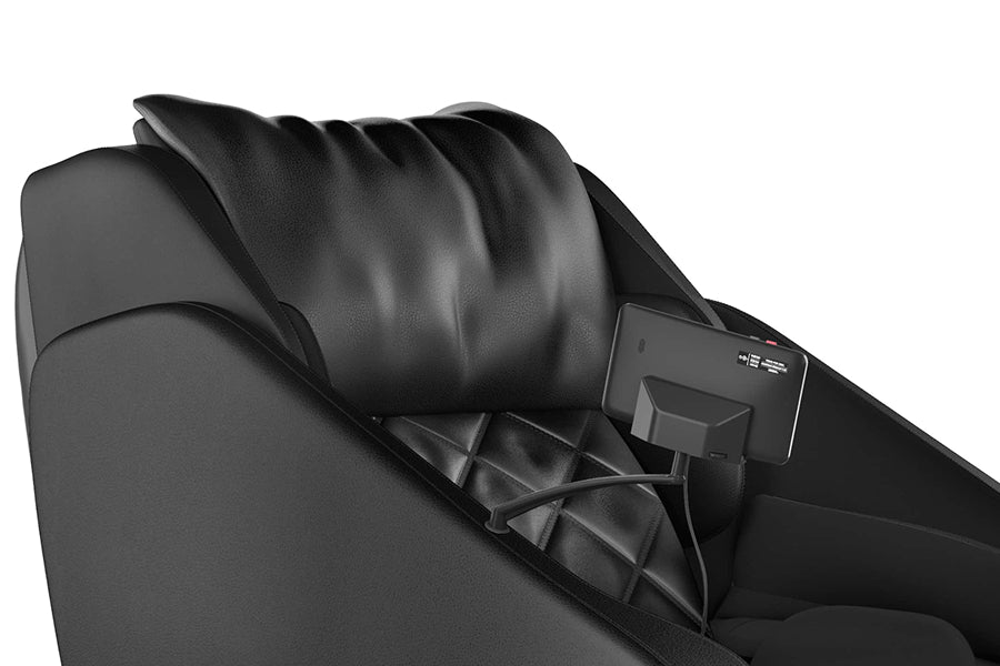 Close-up of Panasonic MAN1 Massage Chair upper body area