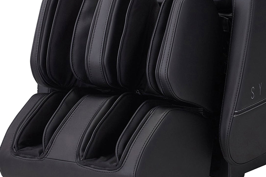 Close-up of Synca Hisho Zero Gravity Massage Chair lower body area