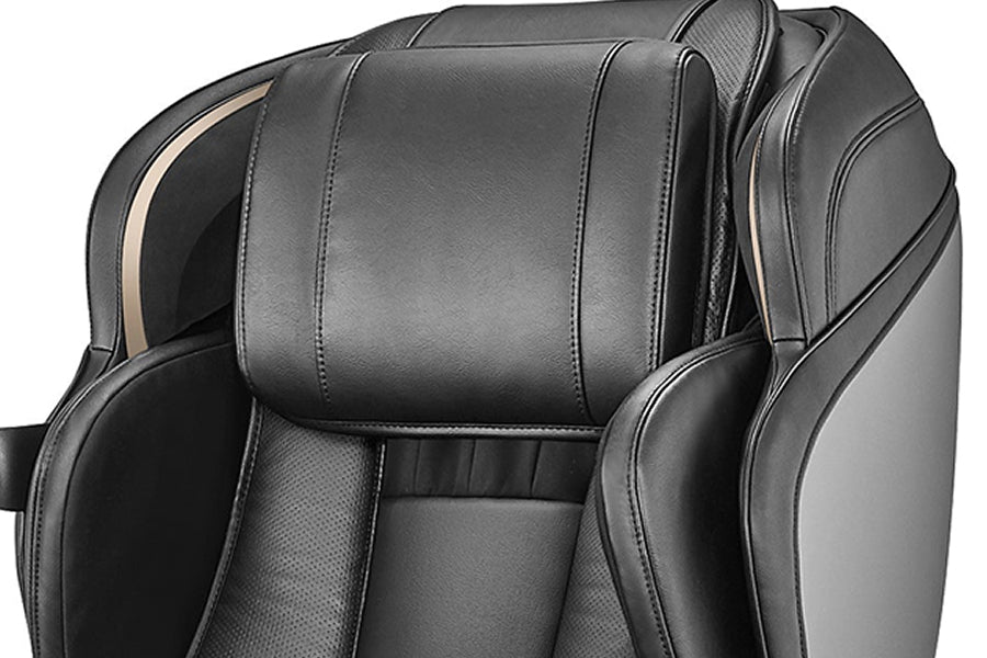 Close-up of Synca JP3000 5D Massage Chair upper body area