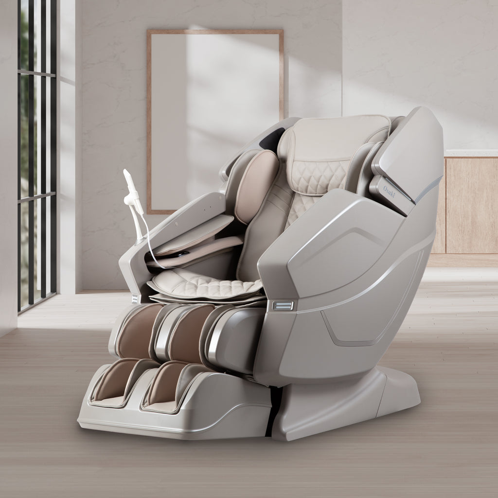 Taupe Osaki OS-3D Ai Vito Massage Chair in a modern room with neutral decor
