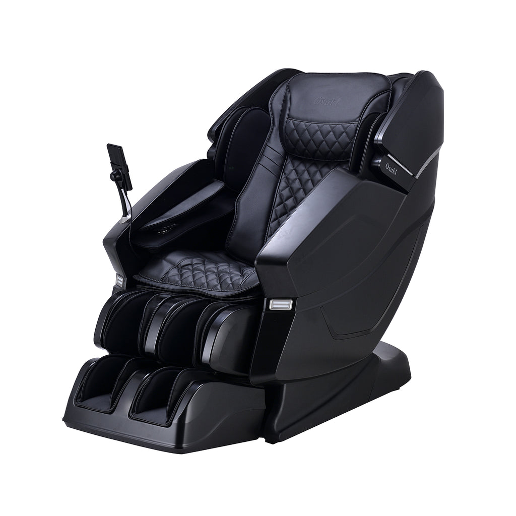 Black Osaki OS-3D Ai Vito Massage Chair on a white background
