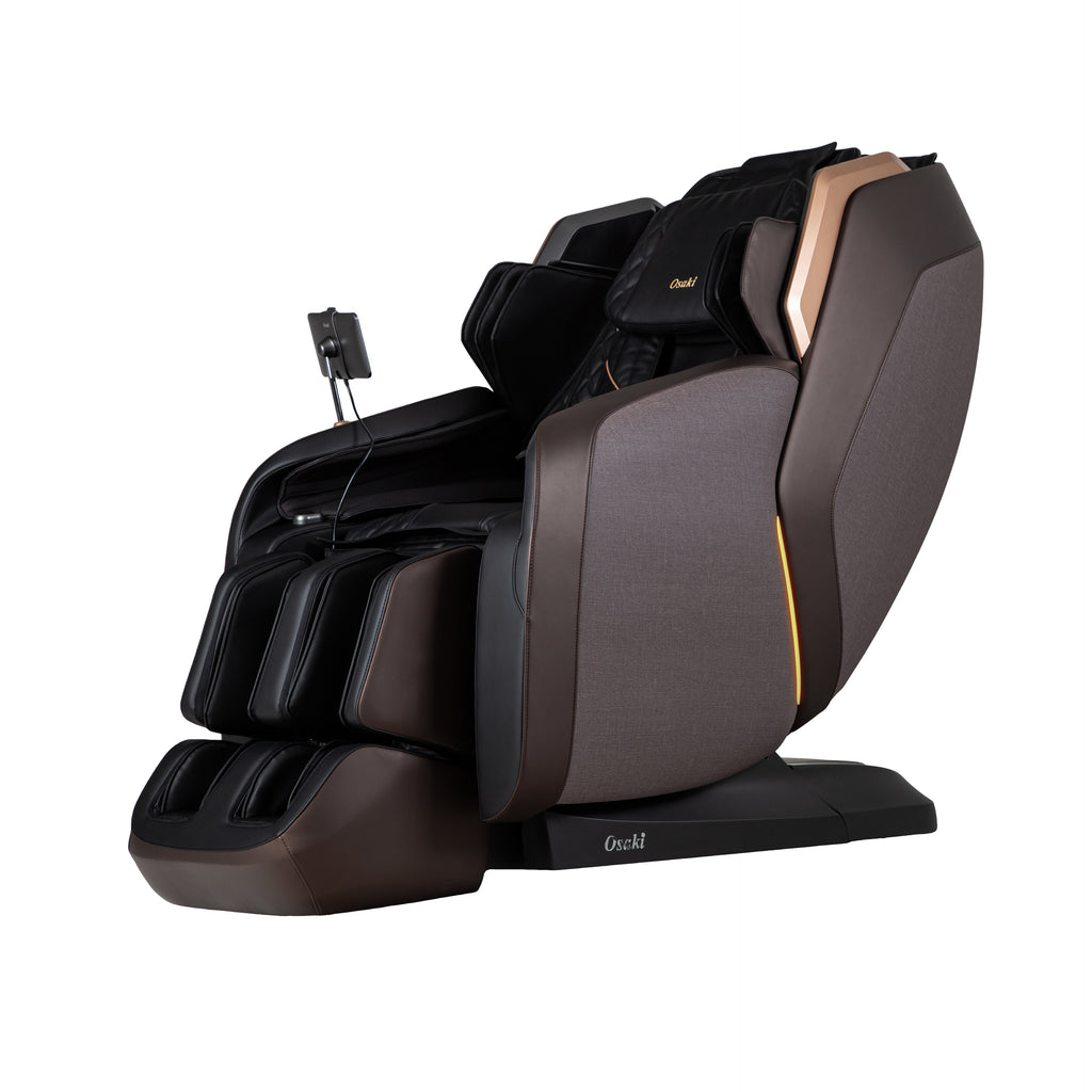 Black Osaki Duke XL 4D Massage Chair on a white background