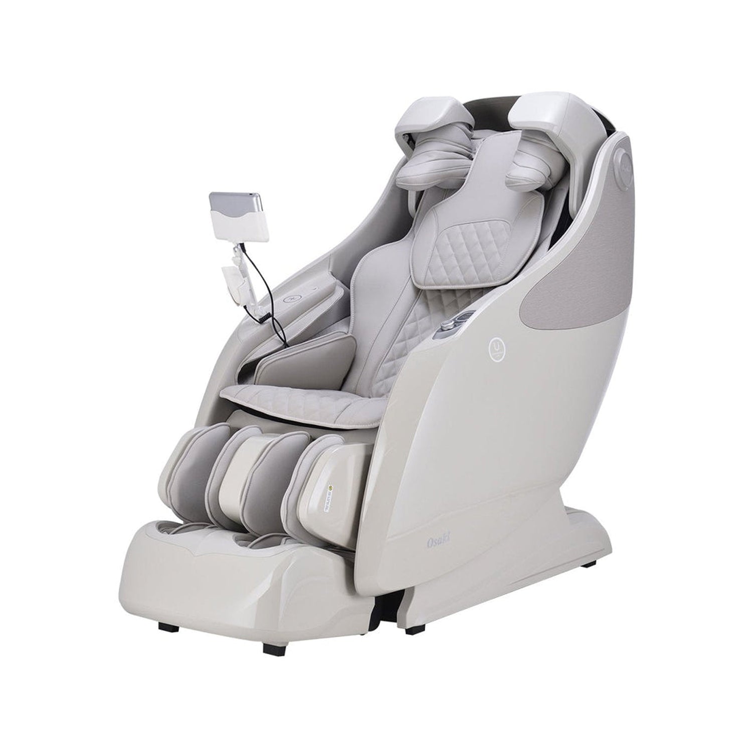 Taupe Osaki Platinum 4D Master Massage Chair on a white background